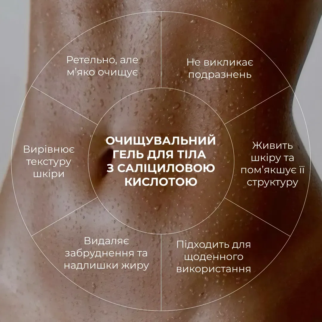 Гель для тіла очищувальний Hillary Anti-Acne Salicylic Body Wash з саліциловою кислотою 200 млфото