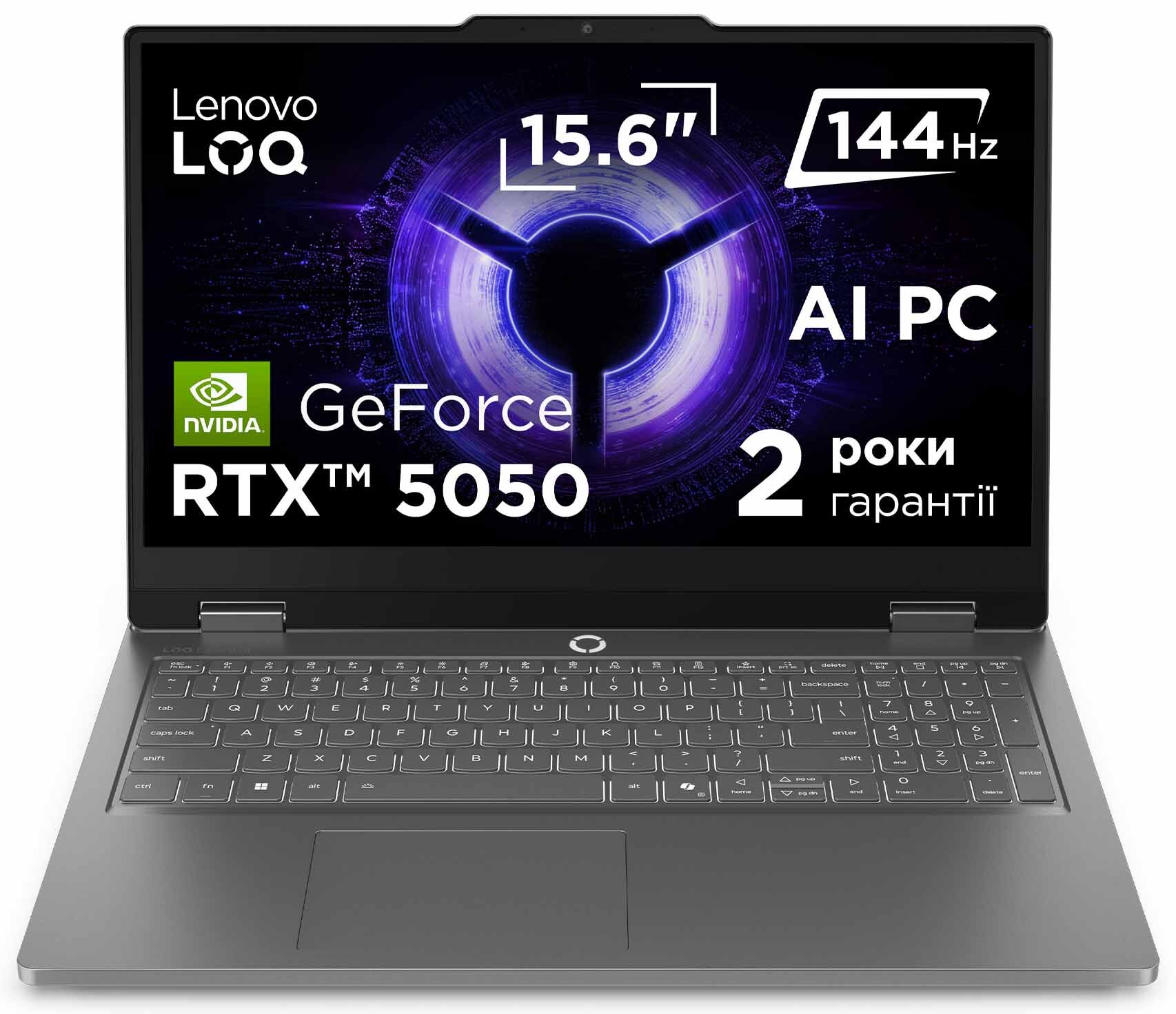 Ноутбук LENOVO LOQ 15IRX11 Luna Grey (83SC002DRA)фото2