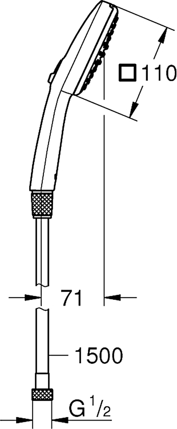 Душовий набір Grohe QuickFix Vitalio Comfort 110 (26973001)фото
