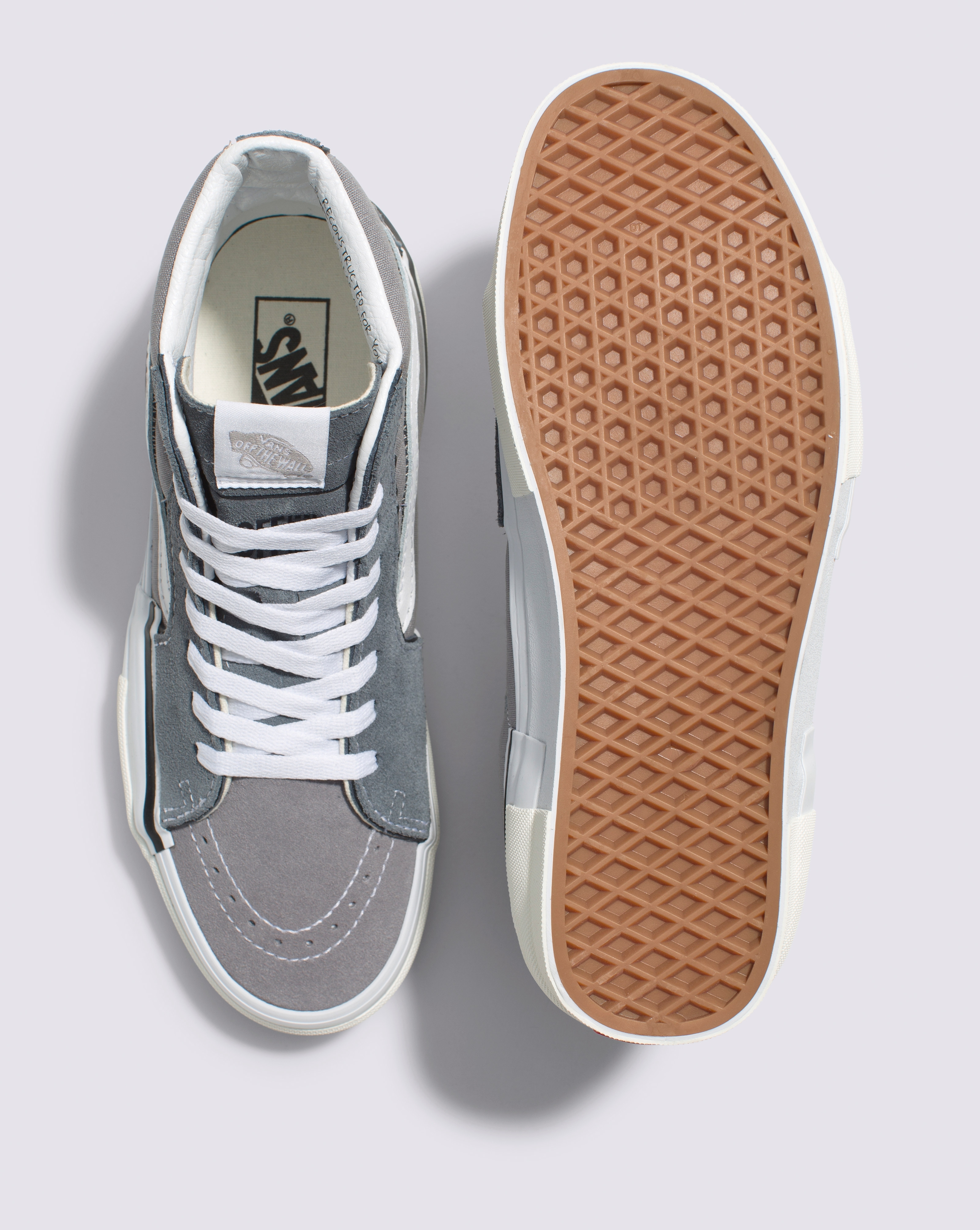 Кеды высокие Vans Sk8-Hi Reconstruct VN0005UKGRY1 43 (10 US) серые фото 5