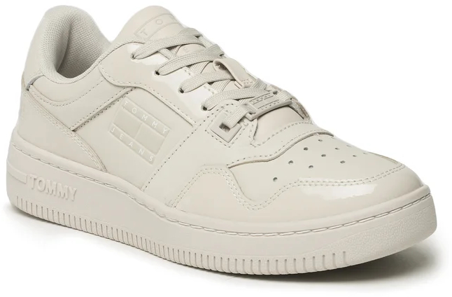 Кеды женские Tommy Jeans Tjw Retro Basket Glossy EN0EN02206-AEV 36 бежевые фото 3