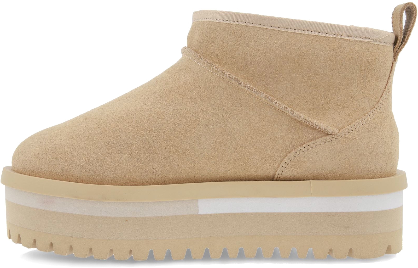 Угги женские Tommy Jeans Tjw Suede Flatform Boot Wl EN0EN02599-AB9 37 бежевые фото 2