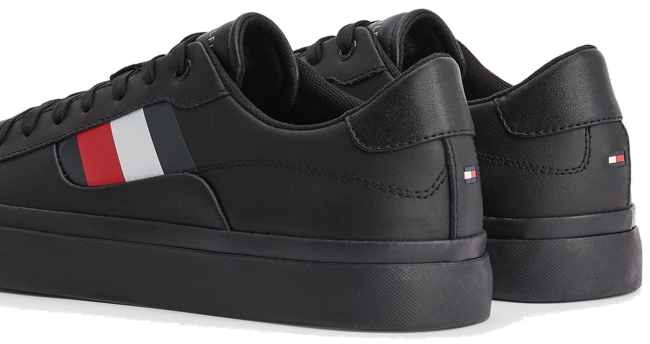 Кеды мужские Tommy Hilfiger Vulcanized Sneaker Laceup Aop Co FM0FM04140-BDS 40 черные фото 3