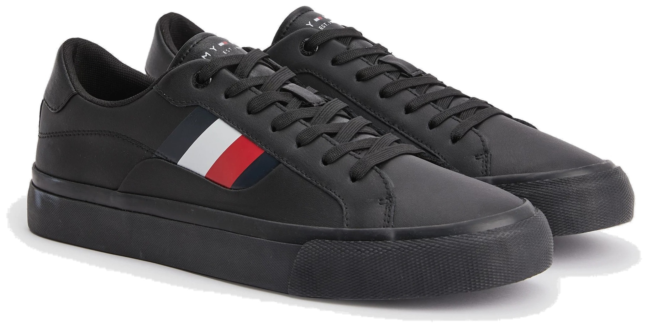 Кеды мужские Tommy Hilfiger Vulcanized Sneaker Laceup Aop Co FM0FM04140-BDS 40 черные фото 2