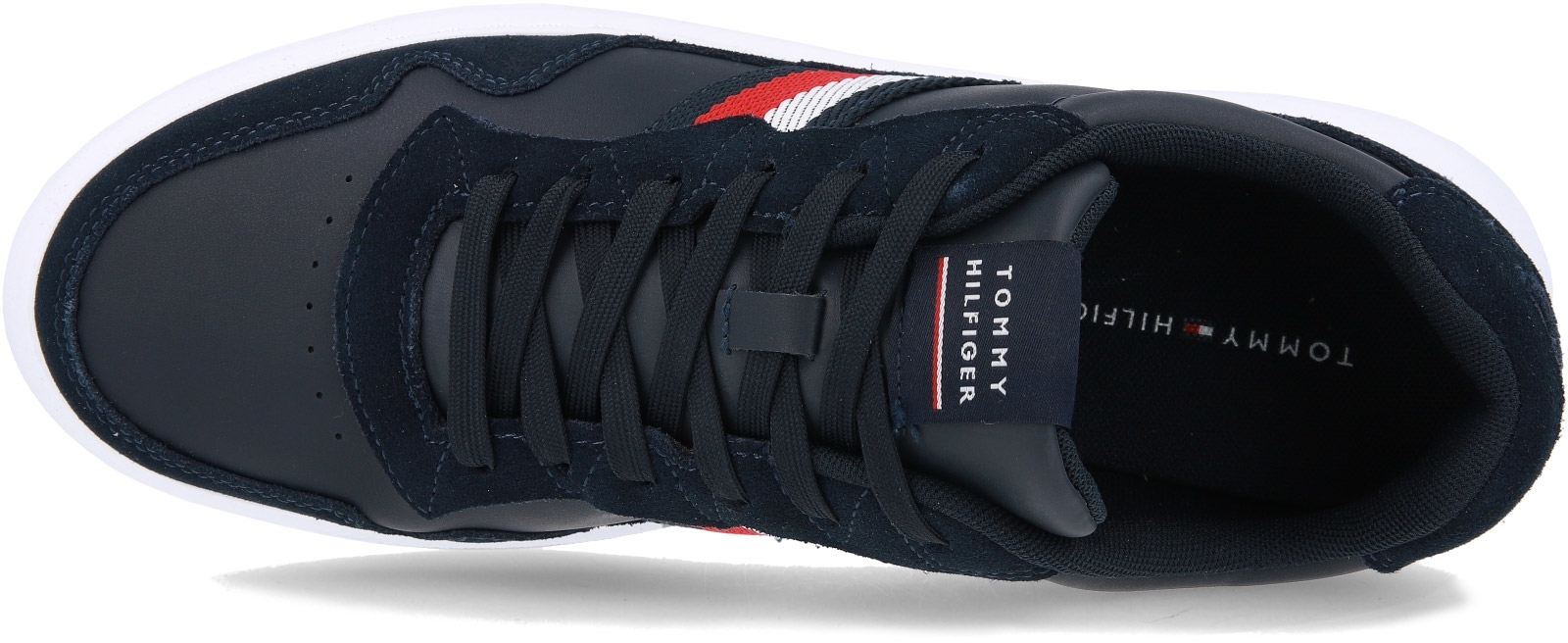 Кеды мужские Tommy Hilfiger Lightweight Leather Mix Cup FM0FM04427-DW5 42 темно-синие фото 4