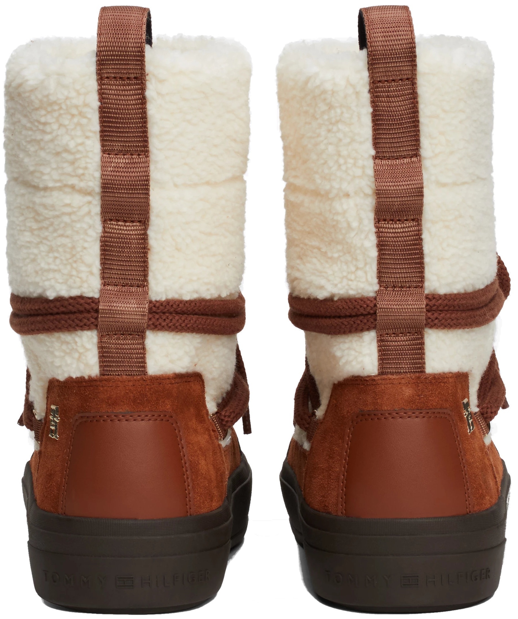 Чоботи жіночі Tommy Hilfiger Lace-Up Faux Shearling Snowboot FW0FW08252-GPK 37 молочніфото5