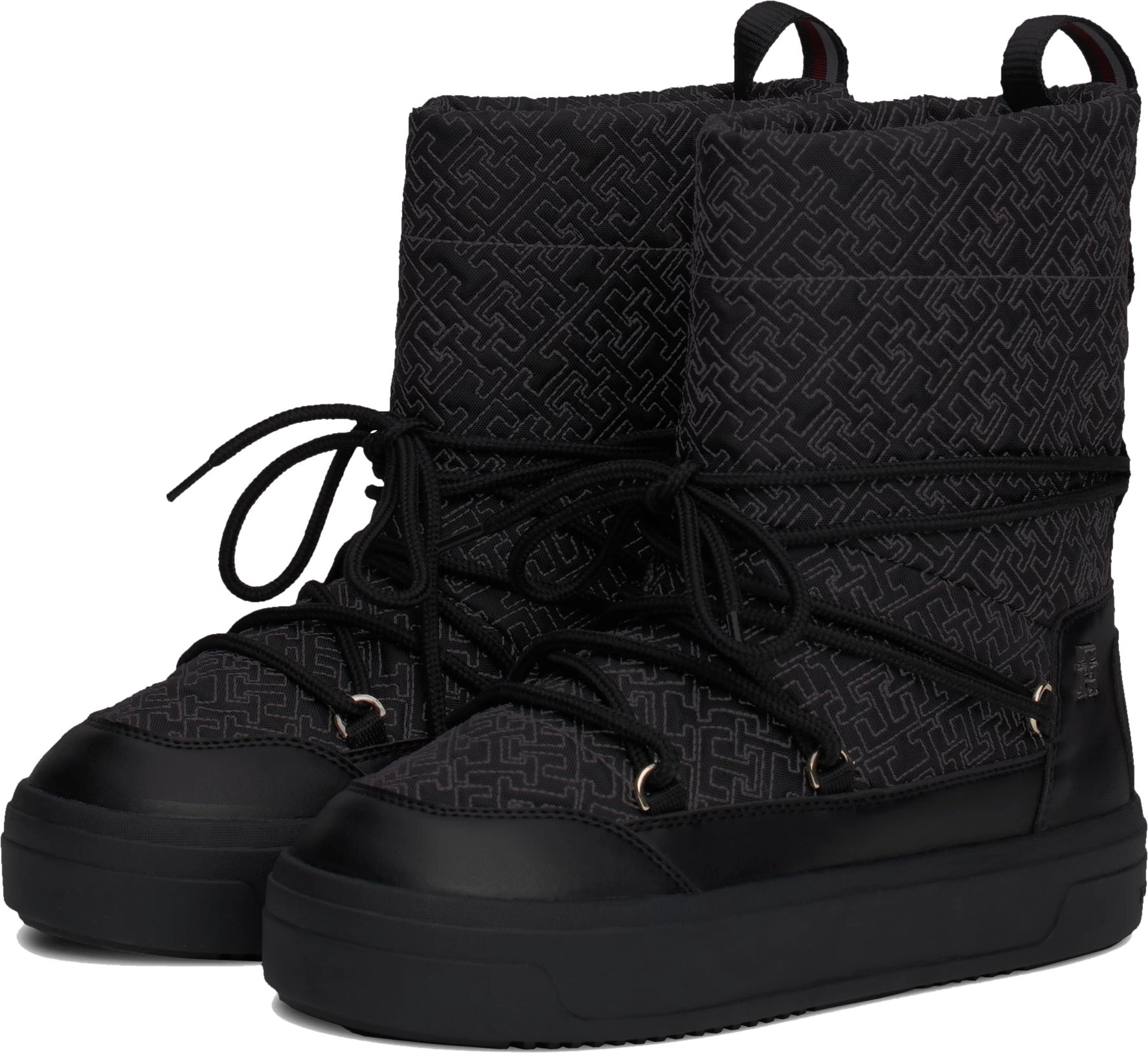 Сапоги женские Tommy Hilfiger Lace-Up Monogram Snowboot FW0FW08430-BDS 36 черные фото 3