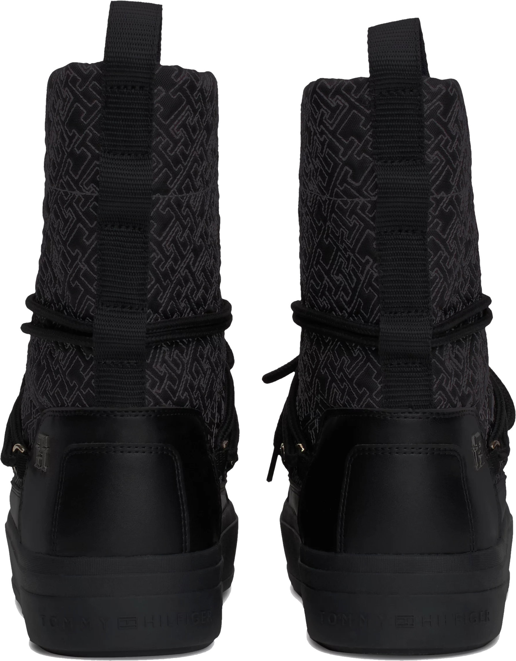Сапоги женские Tommy Hilfiger Lace-Up Monogram Snowboot FW0FW08430-BDS 36 черные фото 5