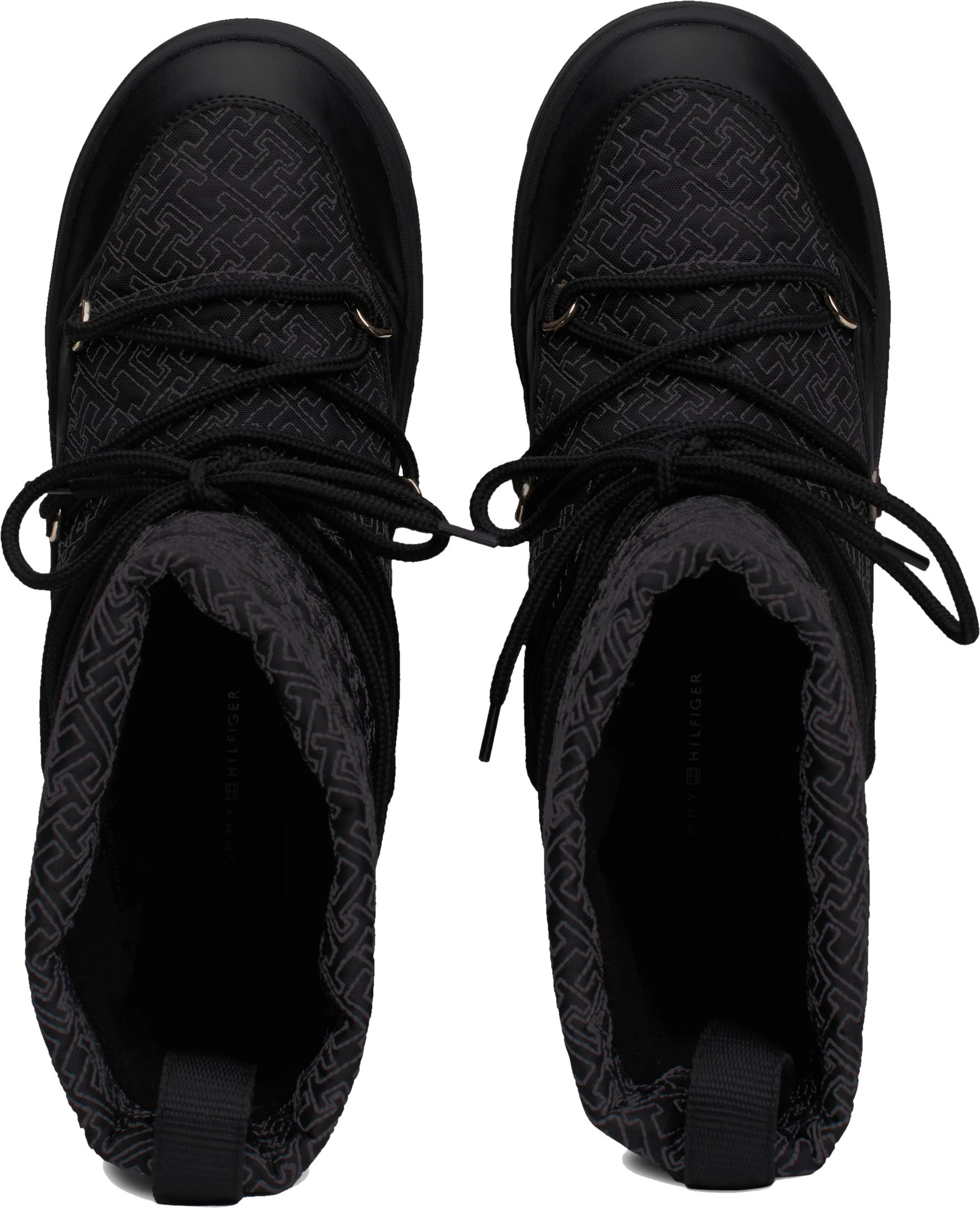 Сапоги женские Tommy Hilfiger Lace-Up Monogram Snowboot FW0FW08430-BDS 36 черные фото 4
