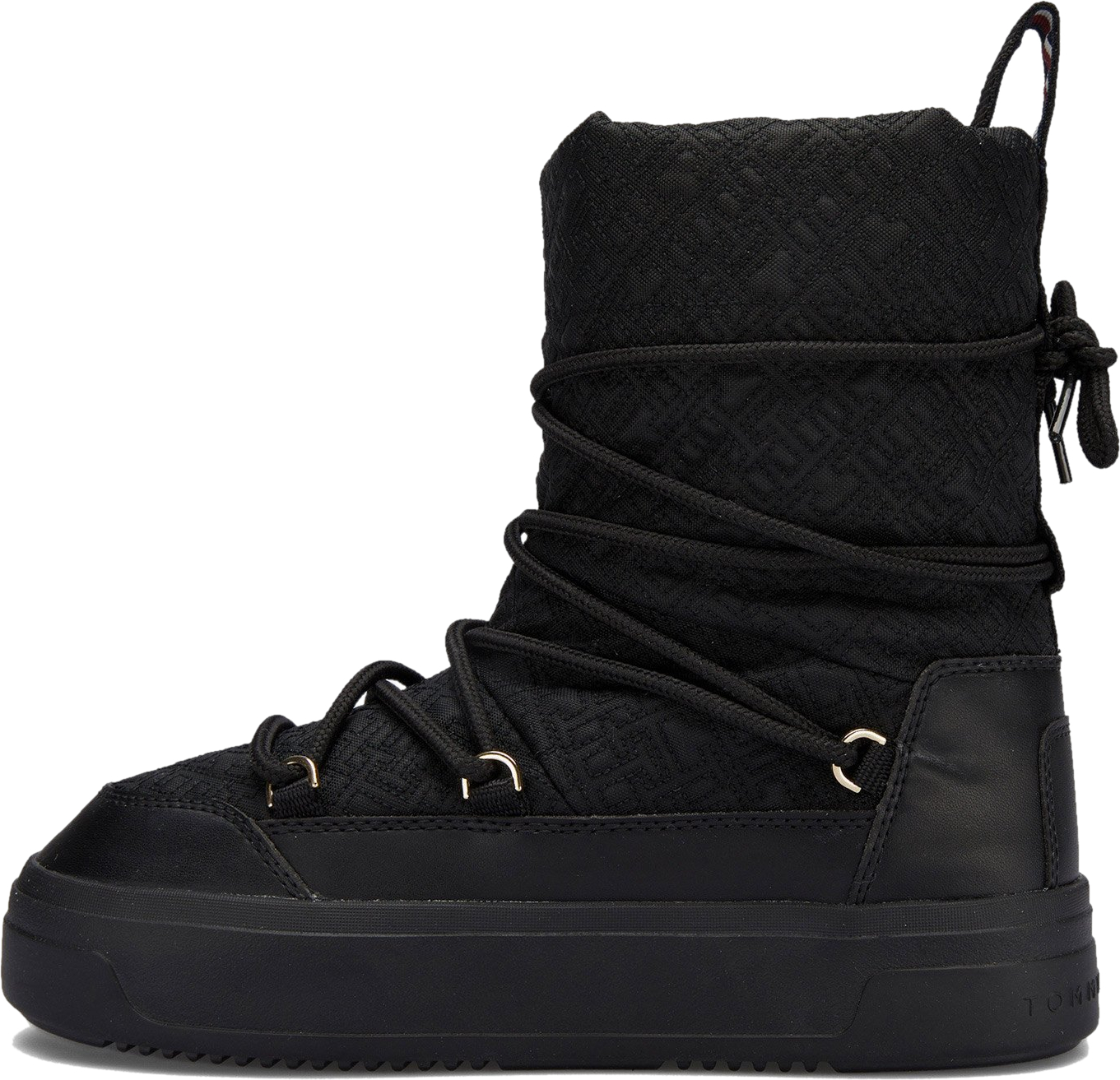 Сапоги женские Tommy Hilfiger Lace-Up Monogram Snowboot FW0FW08430-BDS 36 черные фото 2
