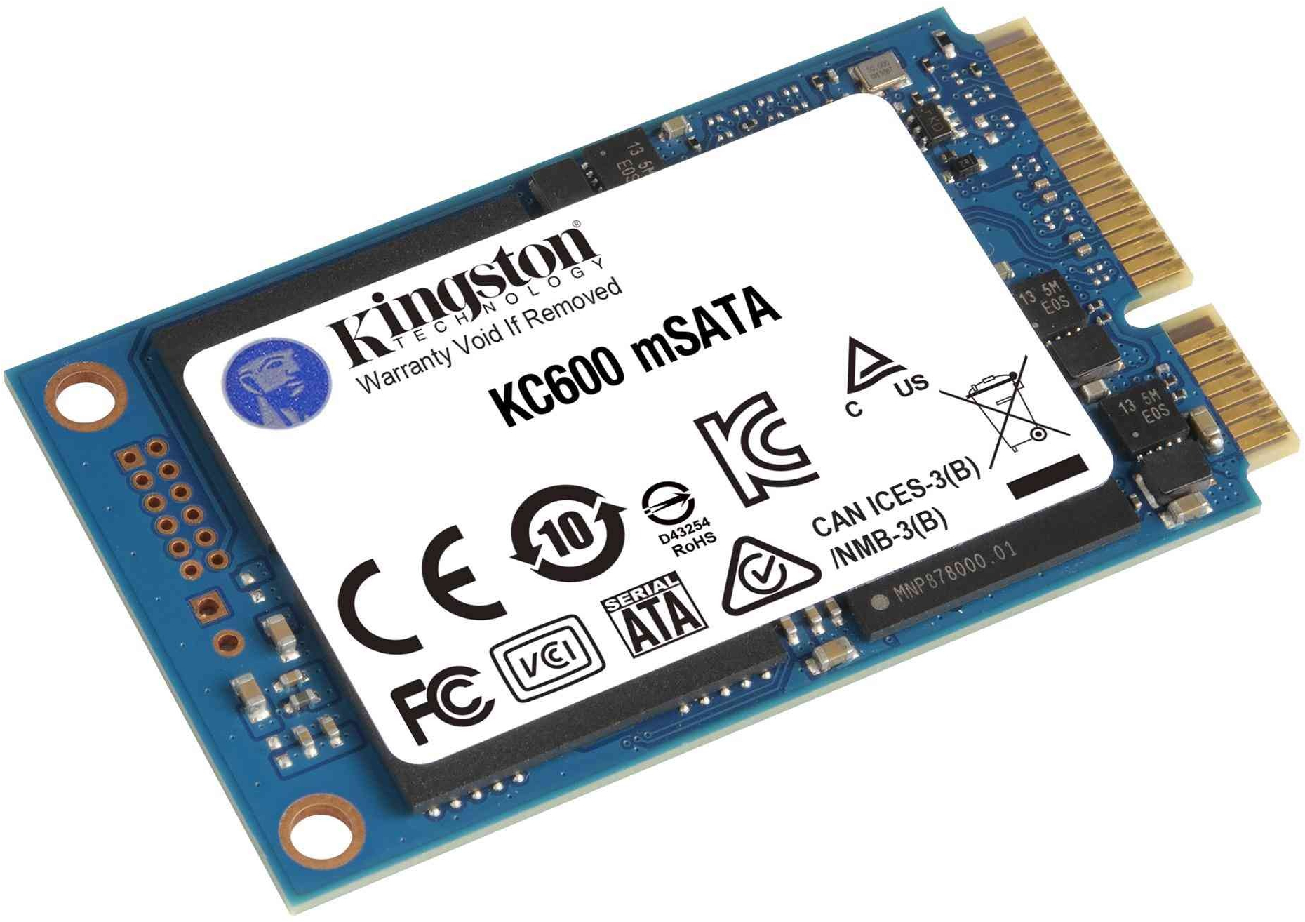 SSD накопичувач Kingston mSATA KC600 512GB 3D TLC (SKC600MS/512G)фото2