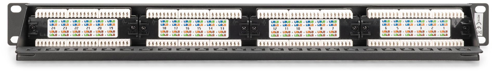 Патч-панель DIGITUS САТ 6 UTP, 19", 1U, 24 порти, зібрана (DN-91624U-CR)фото4