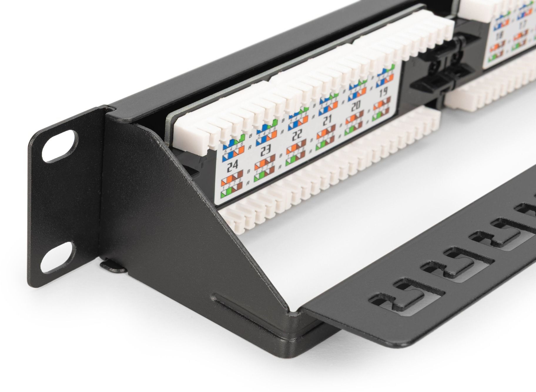 Патч-панель DIGITUS САТ 6 UTP, 19", 1U, 24 порти, зібрана (DN-91624U-CR)фото5