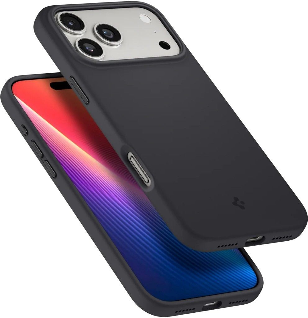 Чохол Spigen для Apple iPhone 17 Pro, Silicone Fit MagFit, Black (ACS10335)фото6