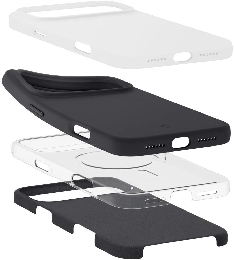 Чохол Spigen для Apple iPhone 17 Pro, Silicone Fit MagFit, Black (ACS10335)фото10