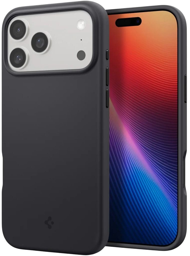 Чохол Spigen для Apple iPhone 17 Pro, Silicone Fit MagFit, Black (ACS10335)фото5