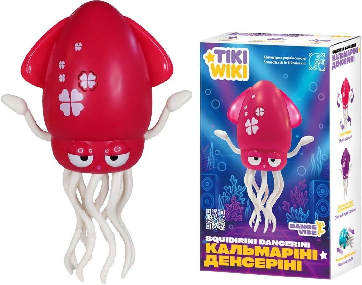 Інтерактивна іграшка Tiki Wiki – Кальмаріні Денсеріні (світло, українською, рубіновий) (158-21-UA-R)фото7