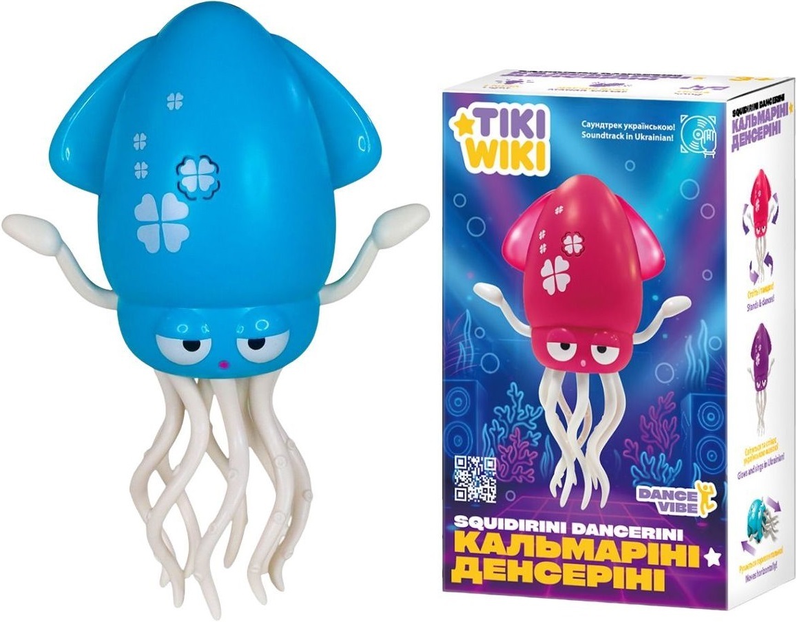 Інтерактивна іграшка Tiki Wiki – Кальмаріні Денсеріні (світло, українською, бірюзовий) (158-21-UA-T)фото7