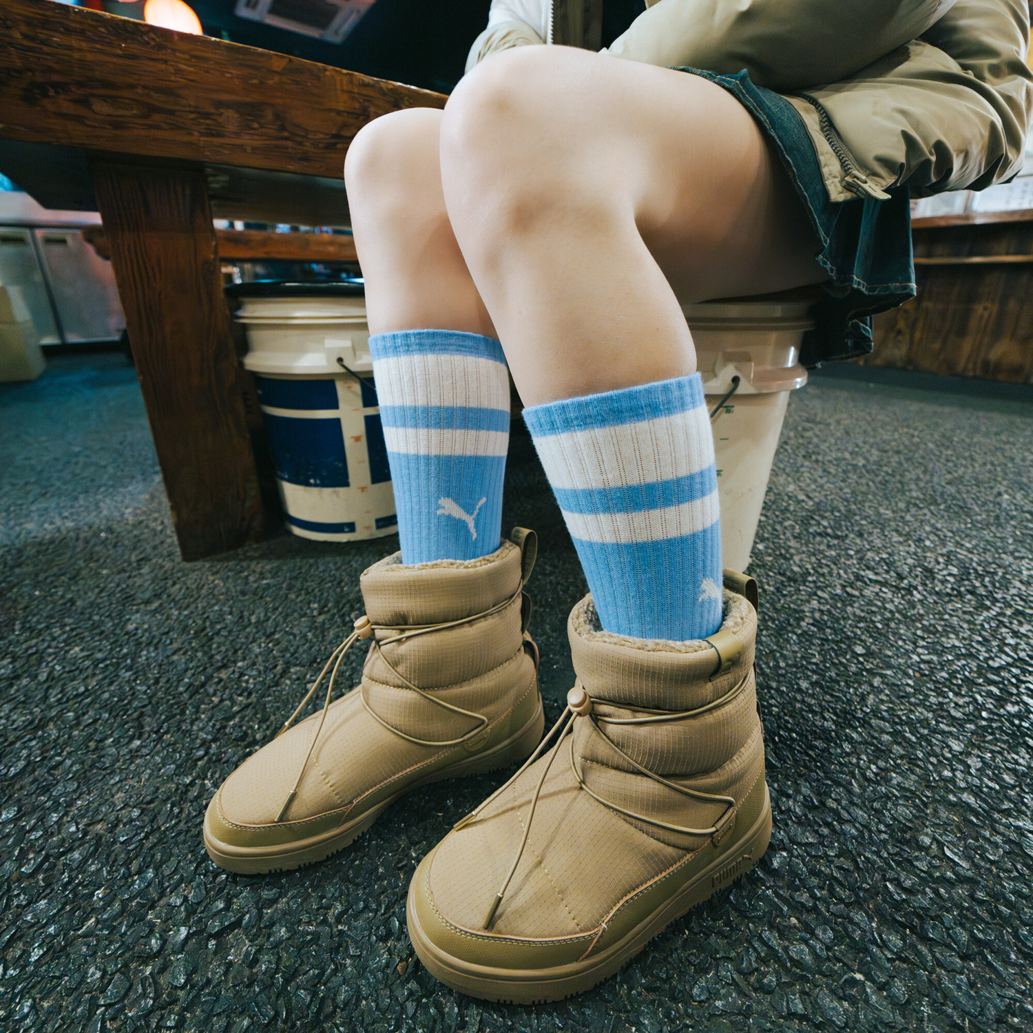 Ботинки женские Puma Snowbae Wns 393920-04 36 (3.5 UK) коричневые фото