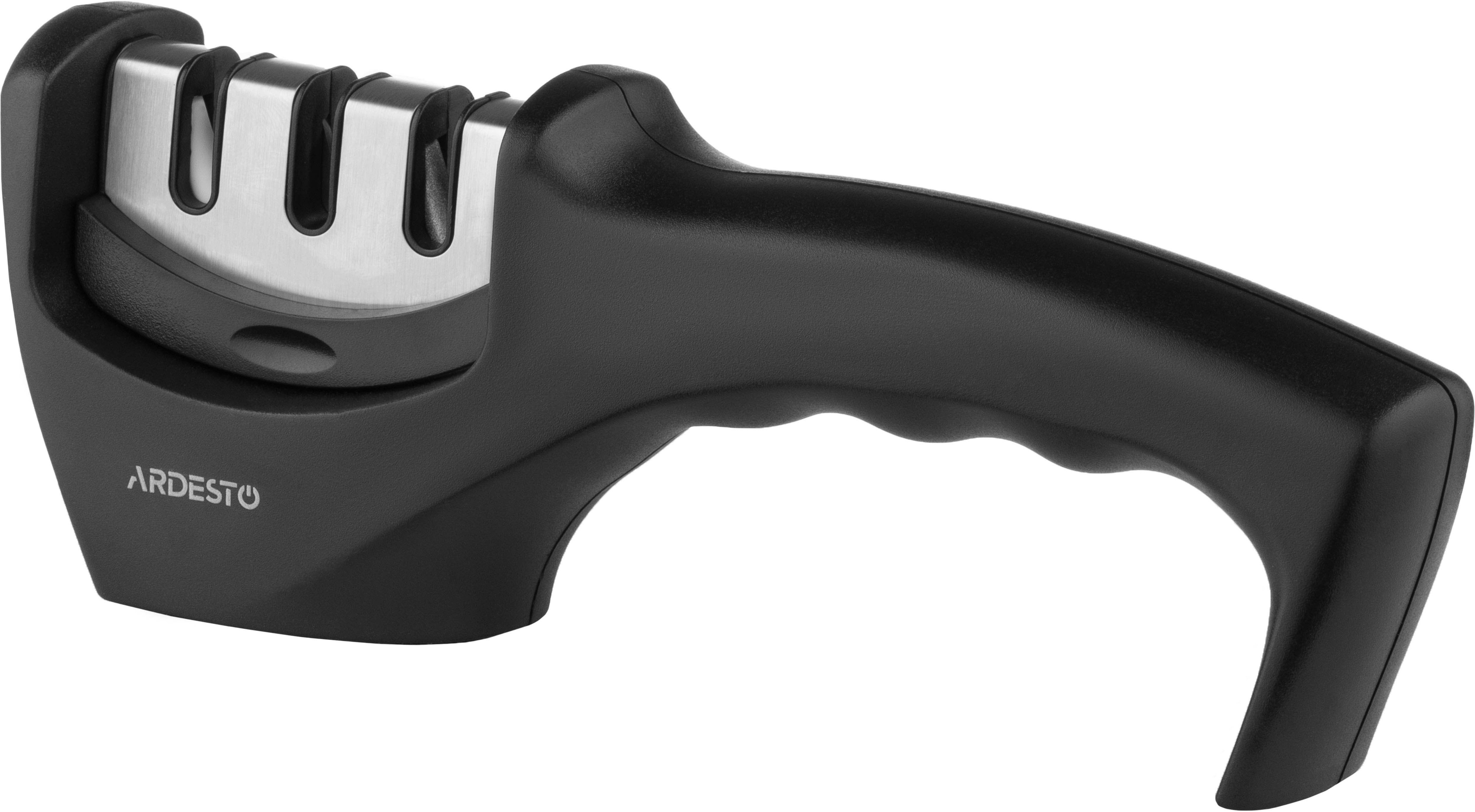 Точилка для ножів ARDESTO Gemini, 20.5x5.5x7.5см, вольфрамовий сплав, пластик, чорний (AR1920BS)фото2