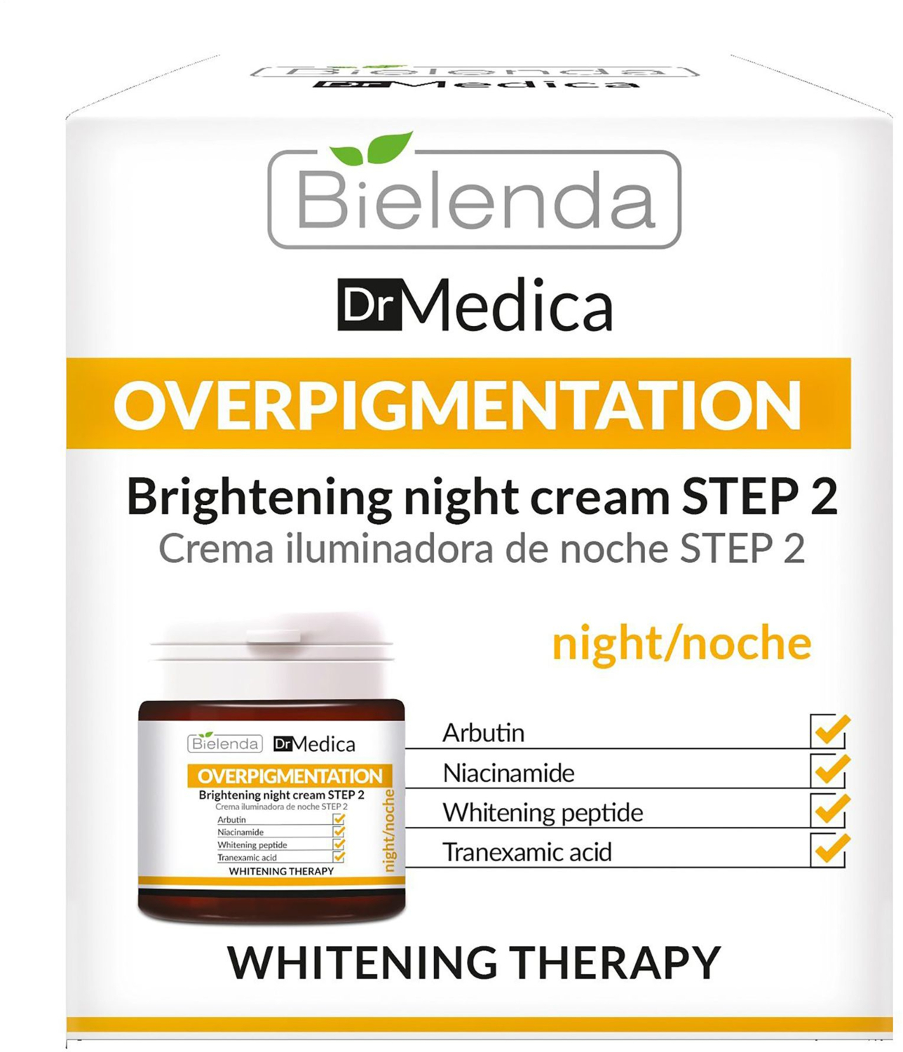 Крем нічний Bielenda Dr Medica Overpigmentation освітлюючий КРОК 2, 50 млфото