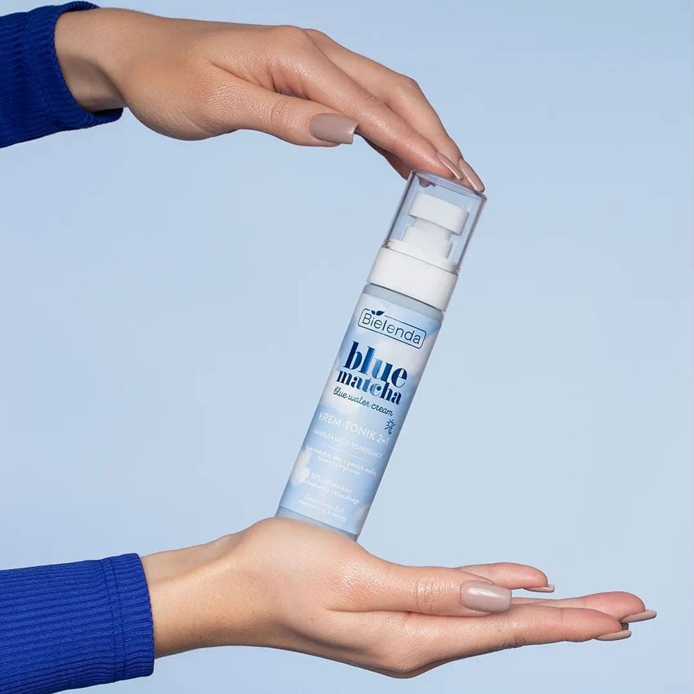 Крем-тоник Bielenda Blue Matcha blue water cream 2в1 увлажнение и тонизирование 75 мл фото 4