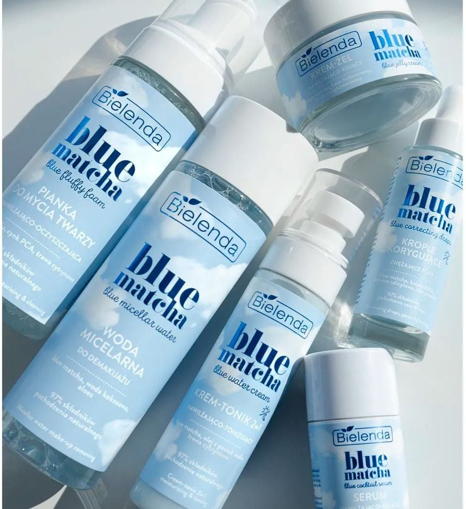 Крем-тоник Bielenda Blue Matcha blue water cream 2в1 увлажнение и тонизирование 75 мл фото 7