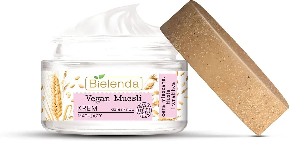 Крем для лица матовый Bielenda Vegan Muesli овес + пшеница + рисовое молоко 50 мл фото 2