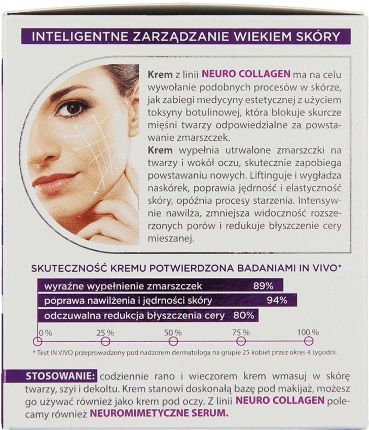 Крем-концентрат против морщин Bielenda Neuro Collagen 40+ увлажняющий день/ночь 50 мл фото 3