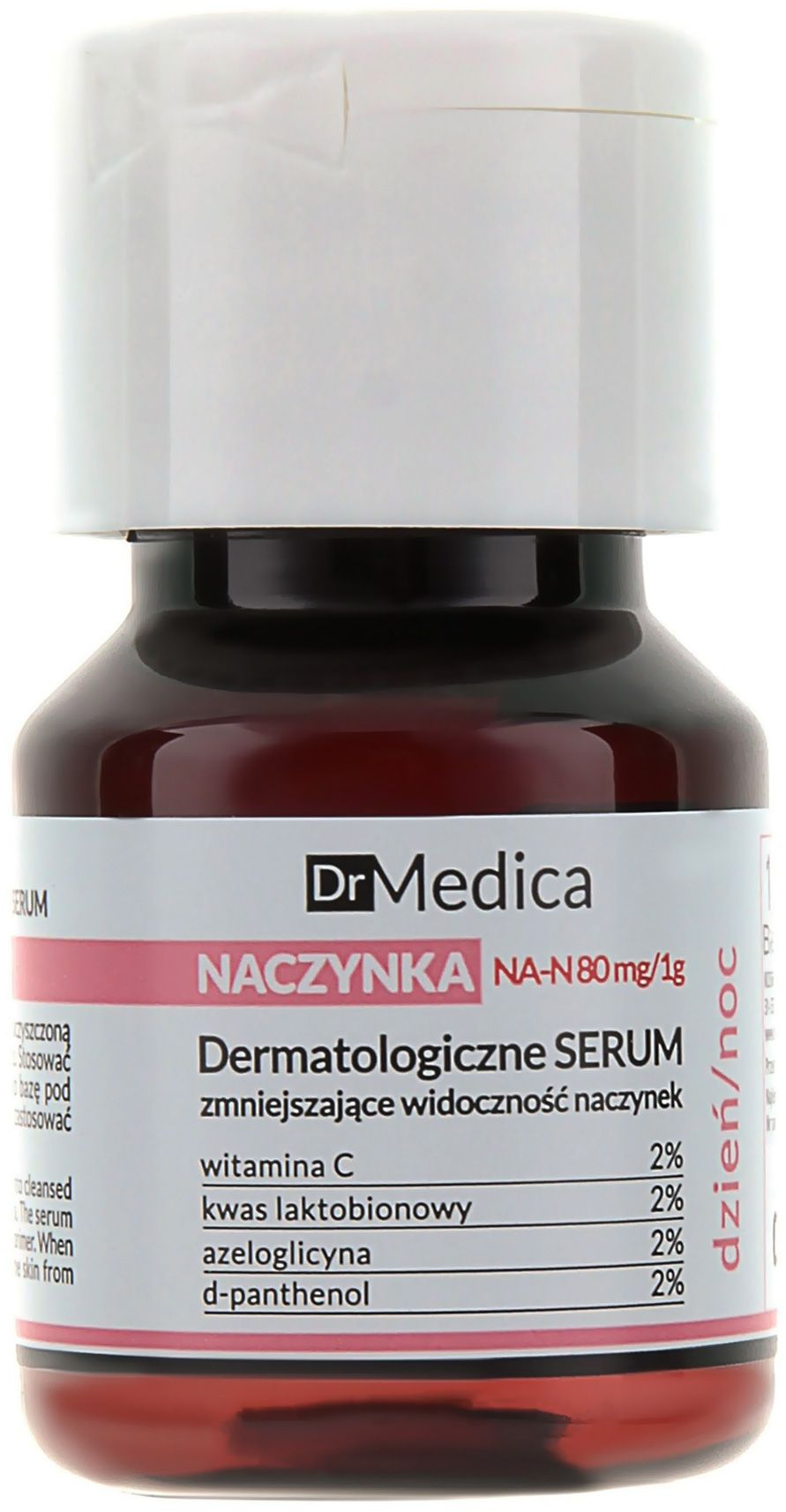 Дерматологічна сироватка Bielenda Dr Medica Capillaries для зменшення видимості капілярів гіпоалергенна день/ніч 30 млфото