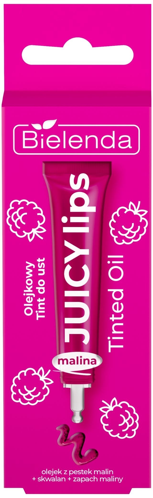 Масло-тинт для губ Bielenda Juicy Tint Lip Oil Малина 10г фото 3
