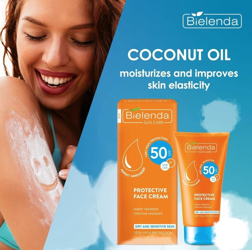 Крем для лица Bielenda Sun Care SPF50 для сухой и чувствительной кожи с высокой степенью защиты 50 мл фото 4
