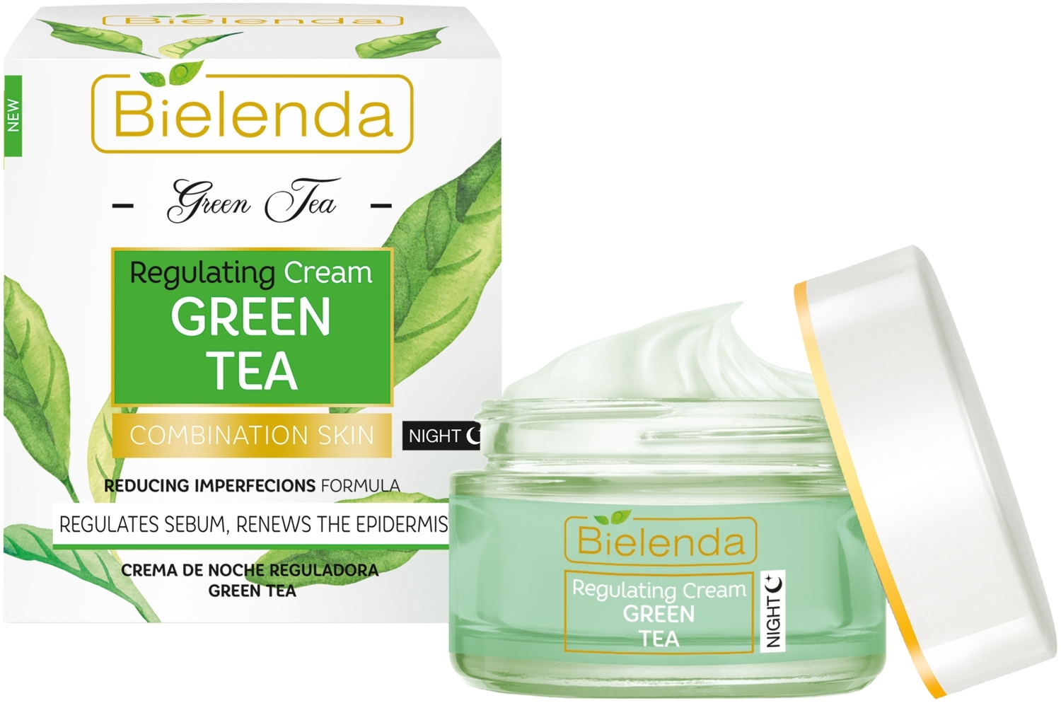 Крем нічний Bielenda Green Tea регулюючий 50 млфото