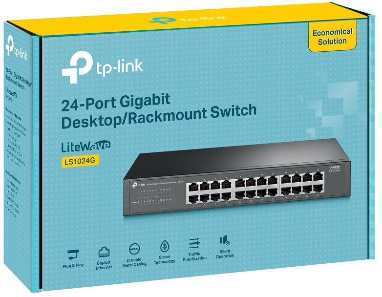 Комутатор TP-LINK LS1024G 24xGE Некерований (LS1024G)фото6