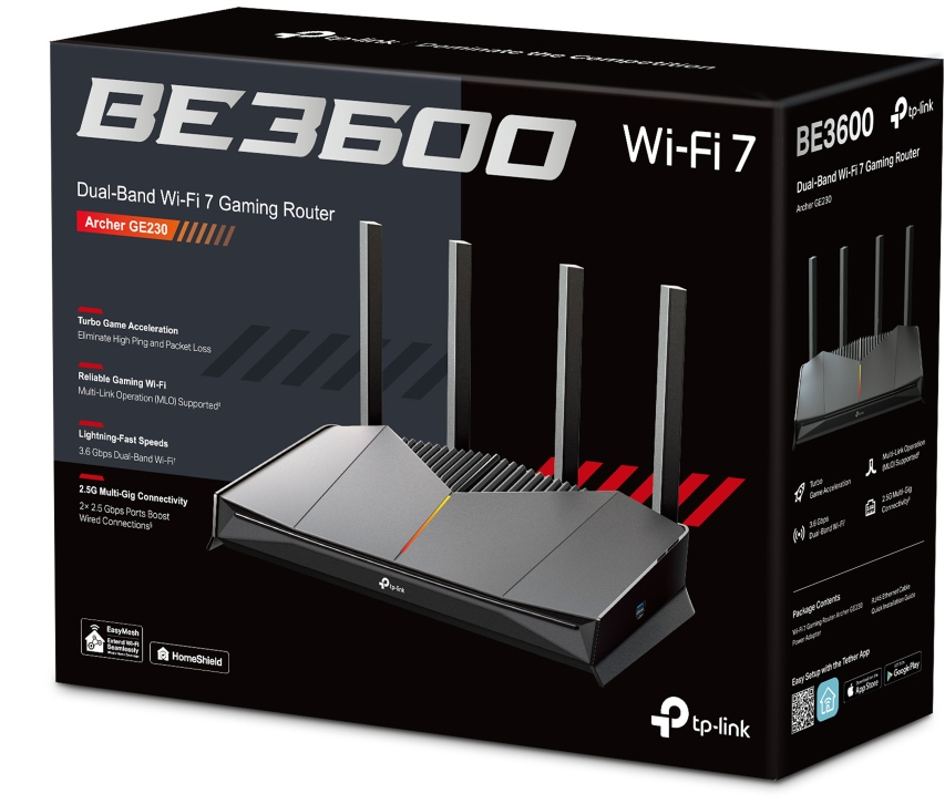 Маршрутизатор TP-LINK Archer GE230 BE3600 (ARCHER-GE230) фото 