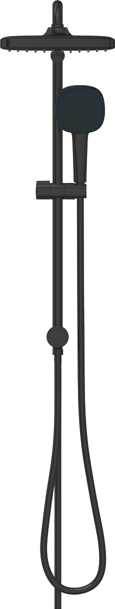 Душева система Grohe QuickFix Vitalio Comfort 250 Cube Flex, чорний (266982431)фото