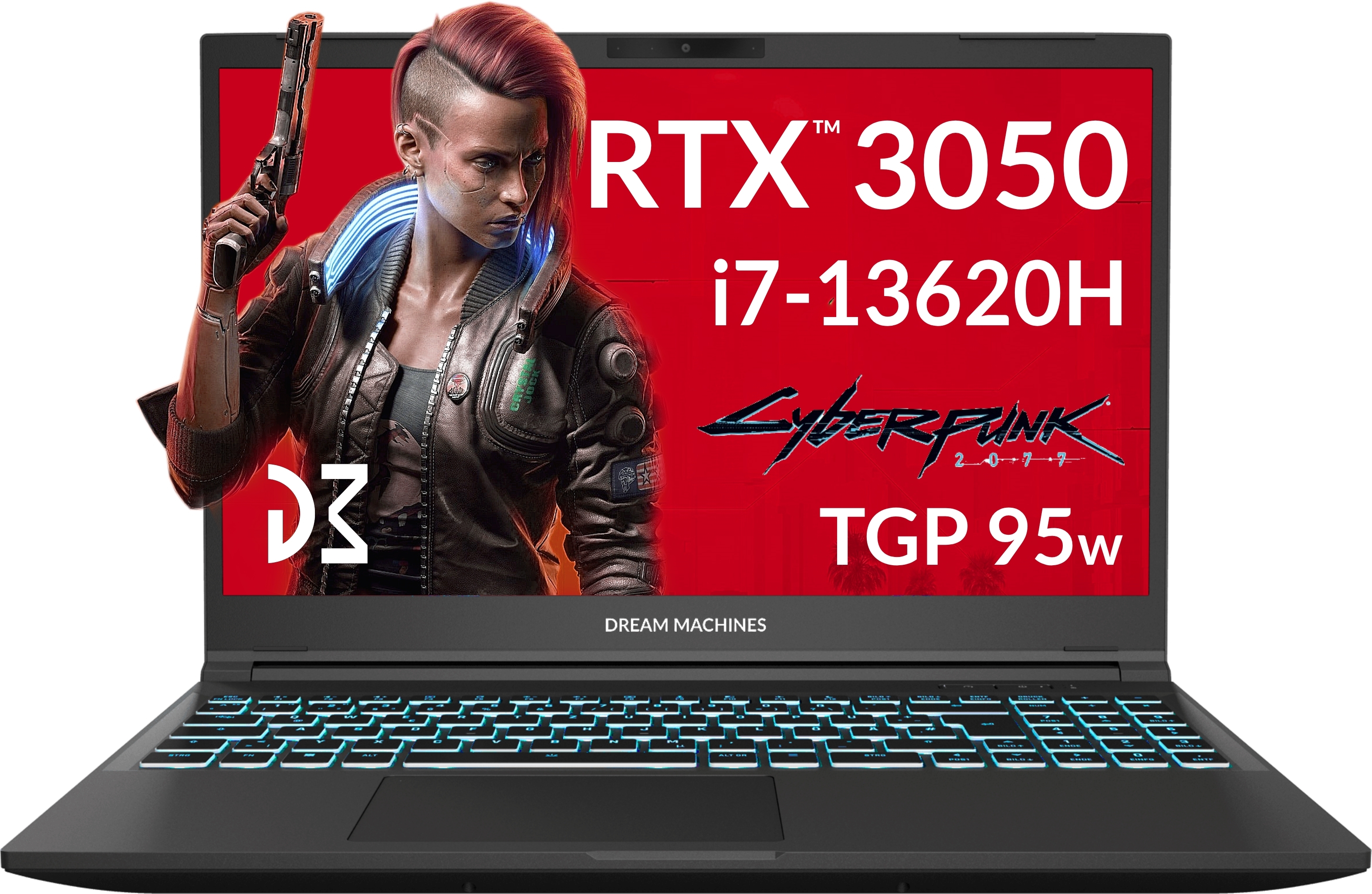 Ноутбук DREAM MACHINES RG3050-15 (RG3050-15UA77)фото2