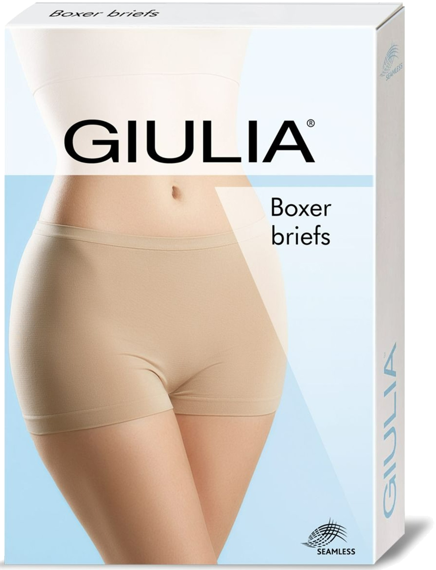 Трусы-шортики бесшовные женские Giulia Boxer Briefs L/XL черные фото 3