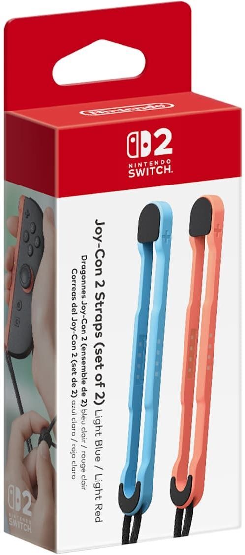 Ремешки для Nintendo Switch 2 Joy-Con 2 Strap Pair Light Blue/Light Red (0045496321420) фото 3