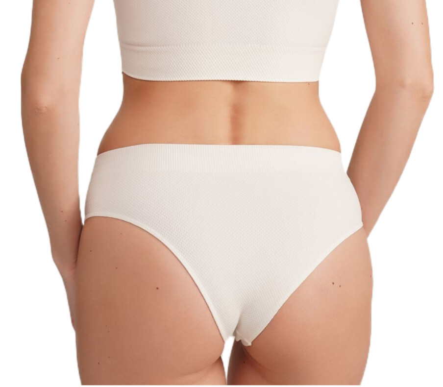 Труси бразиліана безшовні Giulia Brasilian Briefs Grain L/XL жовтіфото2