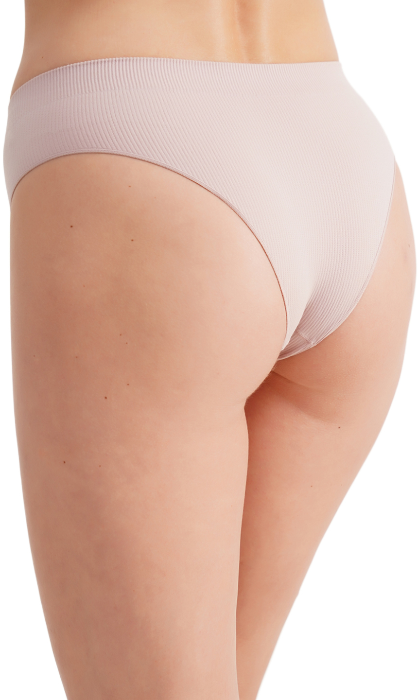 Труси бразиліана безшовні Giulia Brasilian Briefs Rib L/XL бузковіфото2