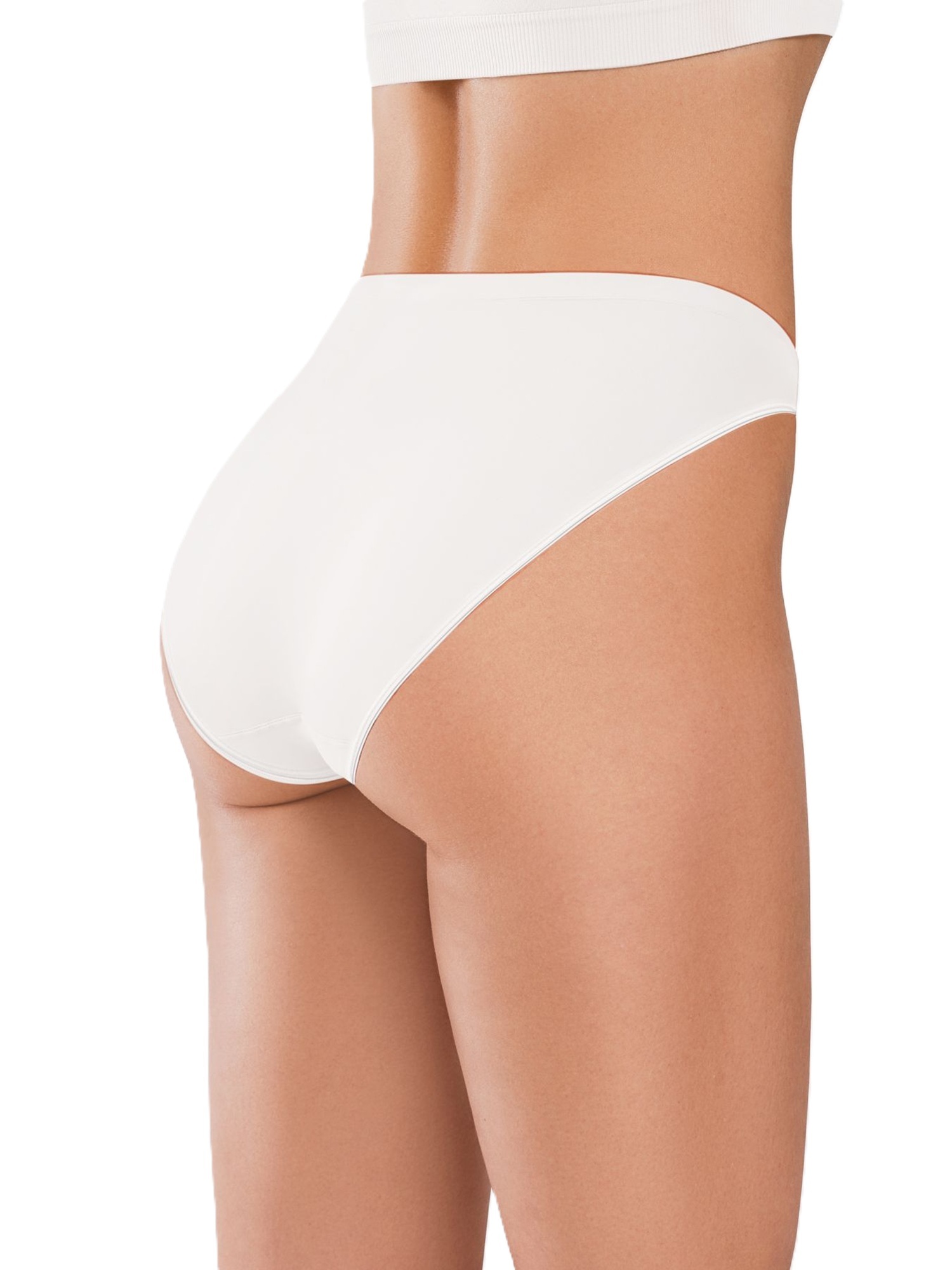 Труси-сліпи безшовні Giulia 7550 Hi-Leg Shine Edge S/M біліфото2