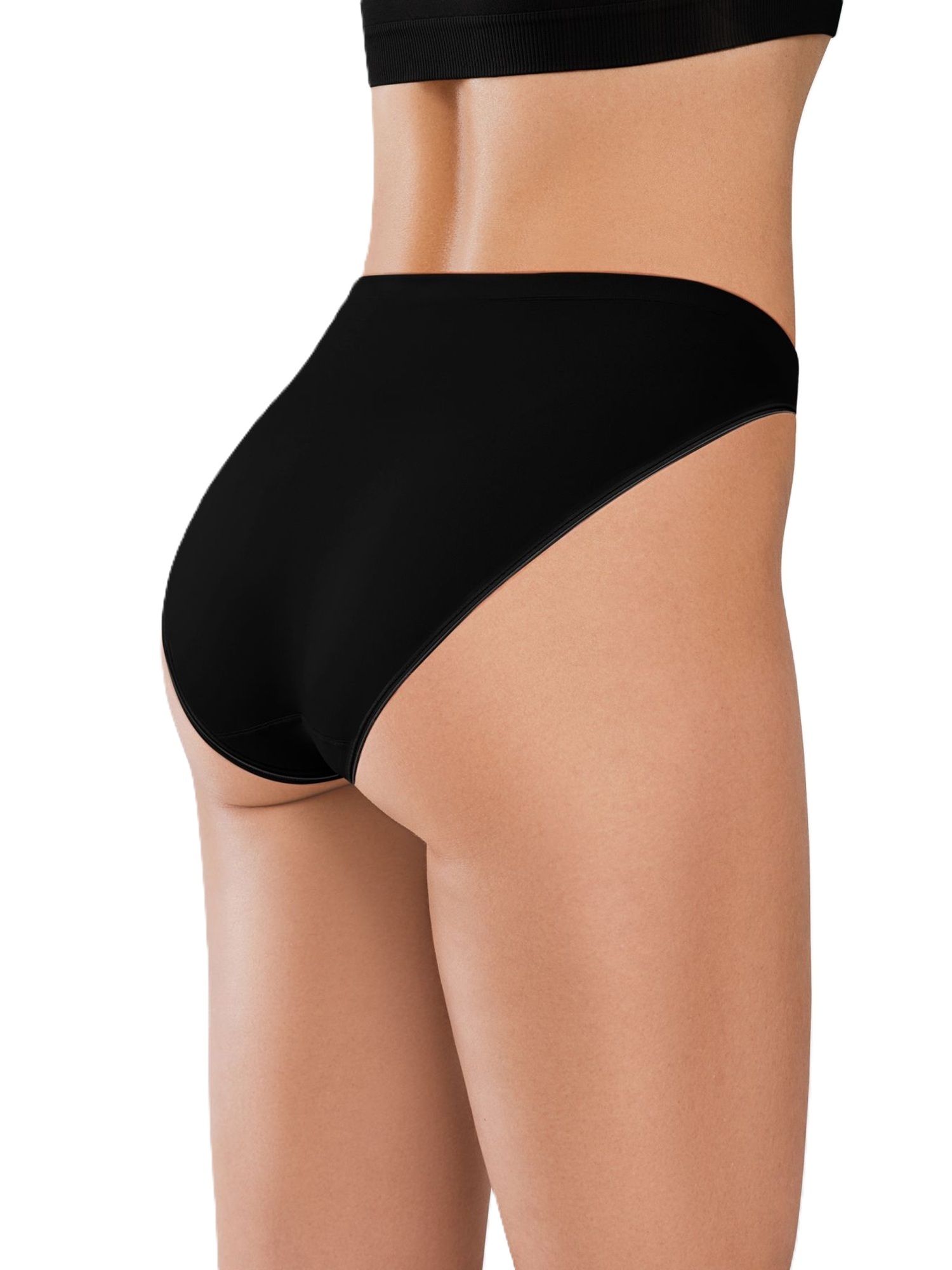 Труси-сліпи безшовні Giulia 7550 Hi-Leg Shine Edge L/XL чорніфото2