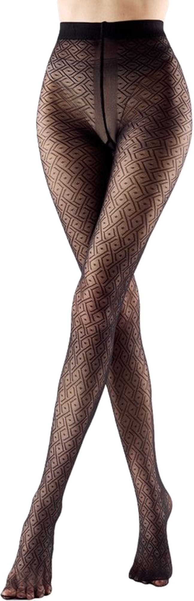 Колготки Giulia 7152 Mesh 40 Den 2p черные фото 3