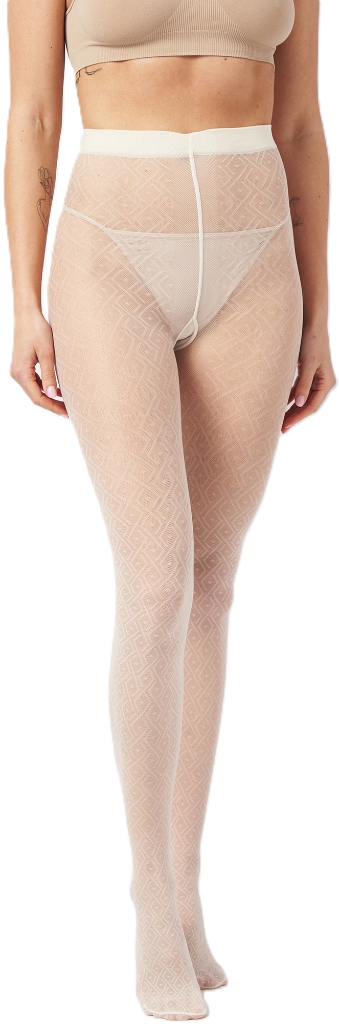 Колготки Giulia 7152 Mesh 40 Den 2p кремовые фото 2