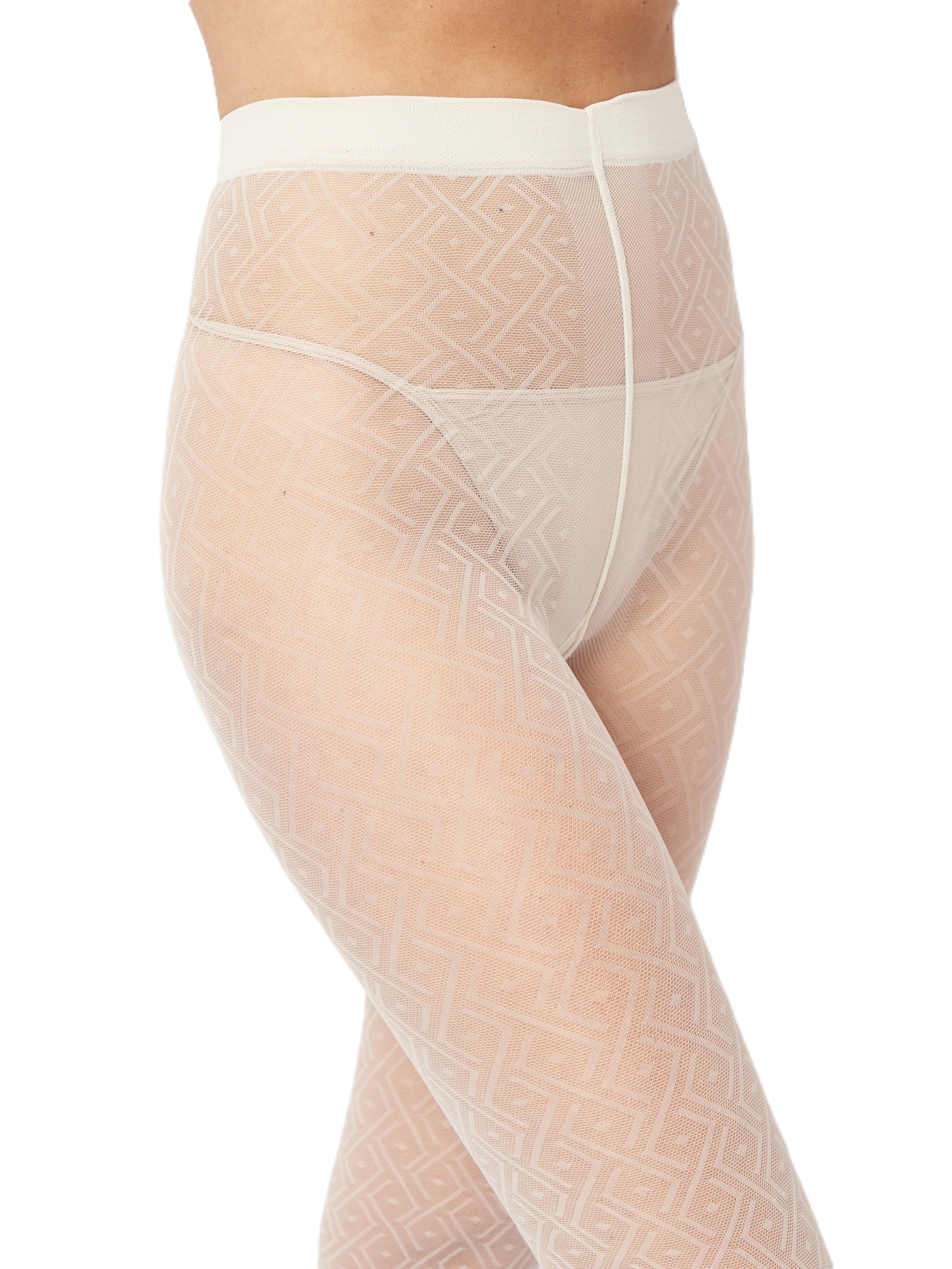Колготки Giulia 7152 Mesh 40 Den 2p кремовые фото 4