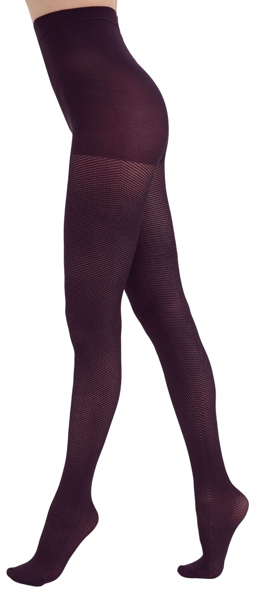 Колготки Giulia 7164 Inlay Waves 60 Den 2p махагон фото 2