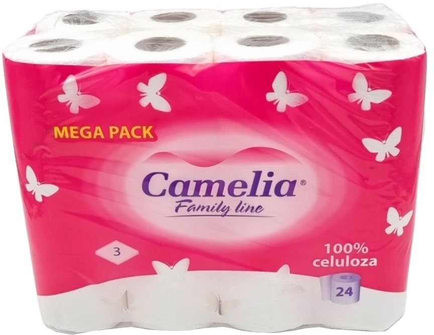 Туалетная бумага Camelia 3 слоя 24шт фото 2