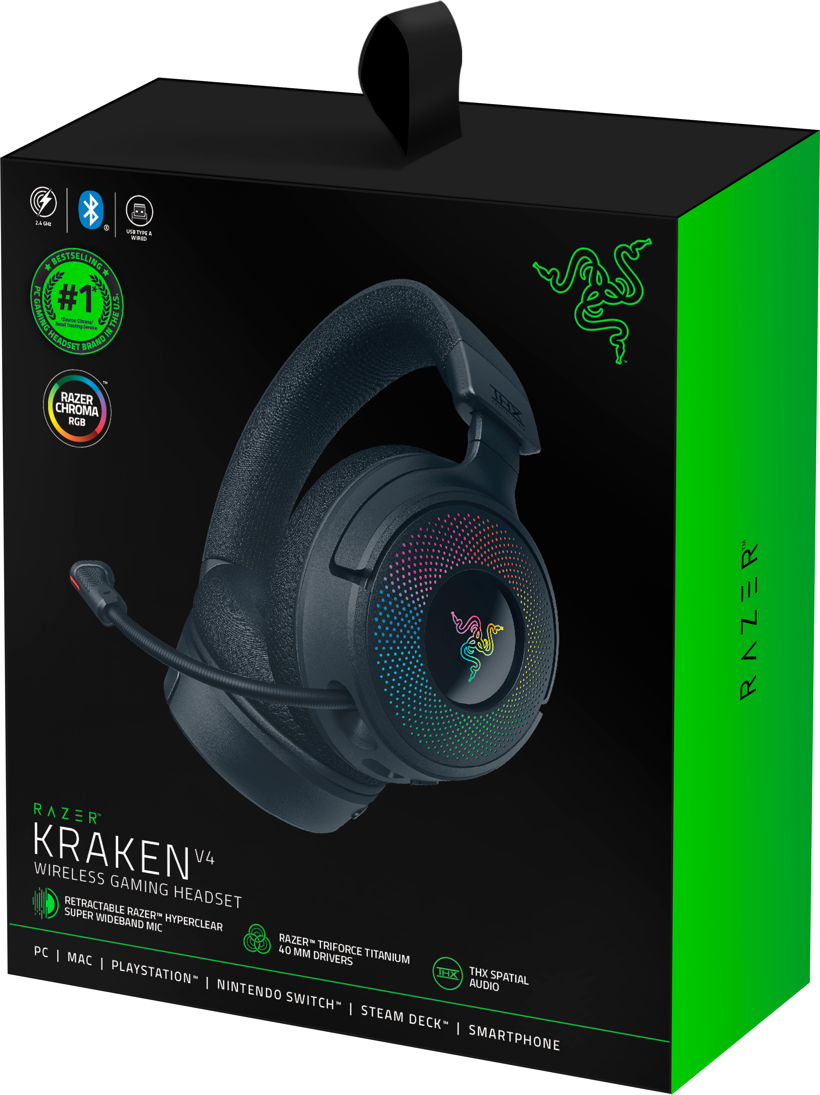 Игровая гарнитура Razer Kraken V4 Black (RZ04-05170100-R3M1) фото 7