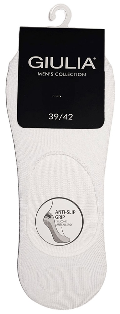 Сліди чоловічі бавовняні Giulia 7529 Mf1 Classic 39-42 біліфото